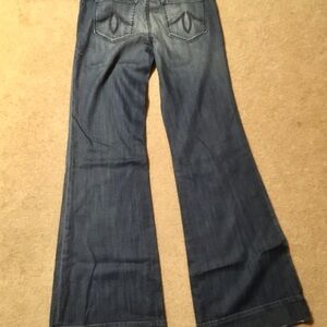 Level 99 Indigo Wide Leg Jeans